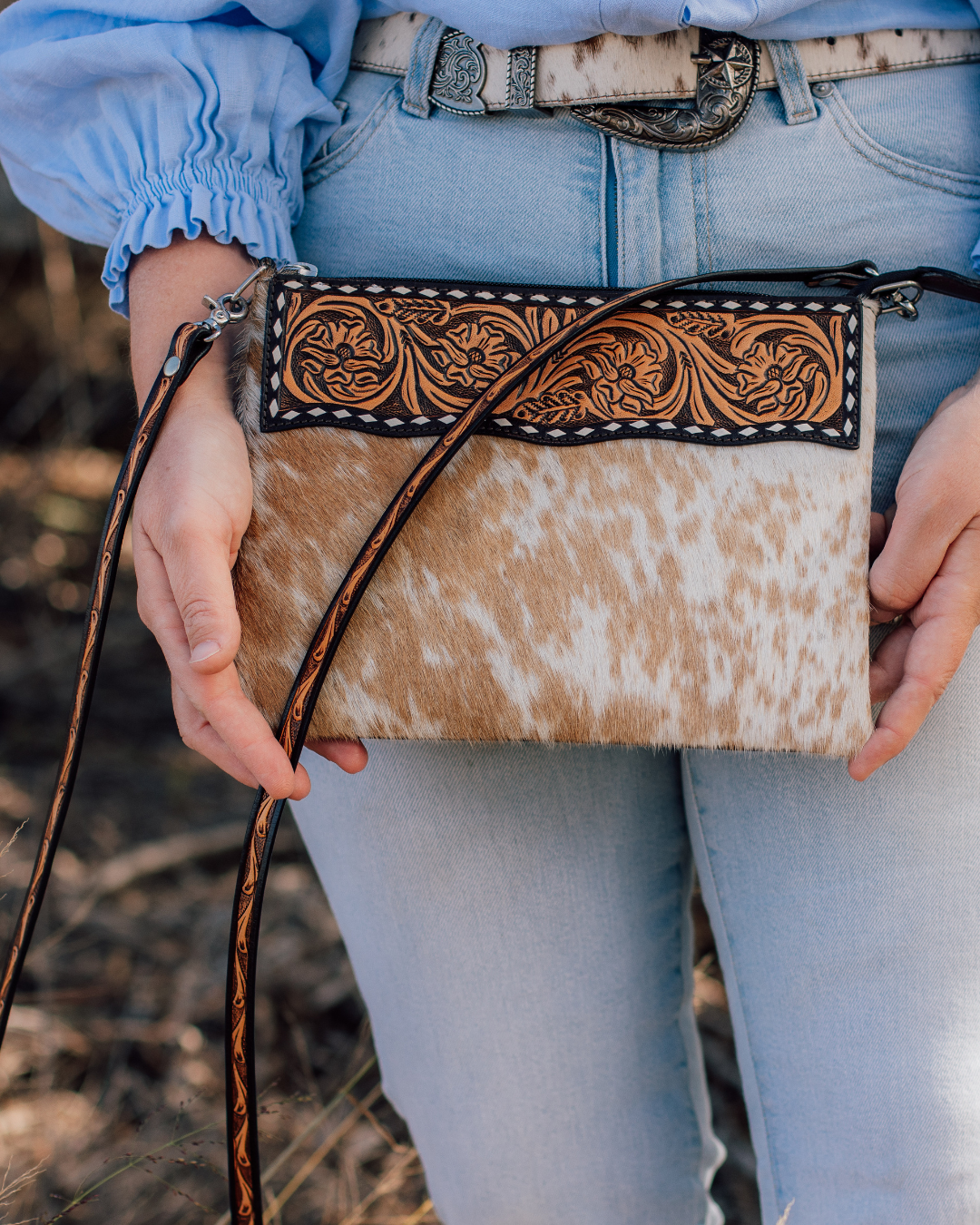 Kimberley Tooled Leather Handbag