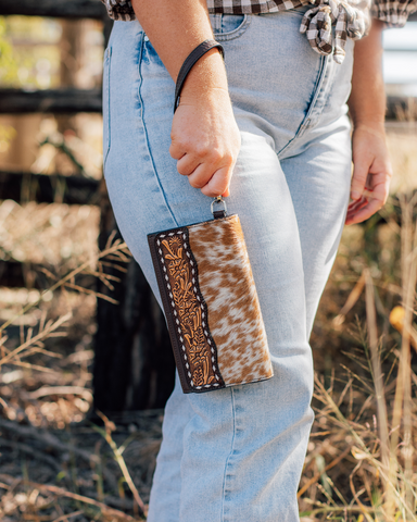 Kimberley Tooled Leather Purse