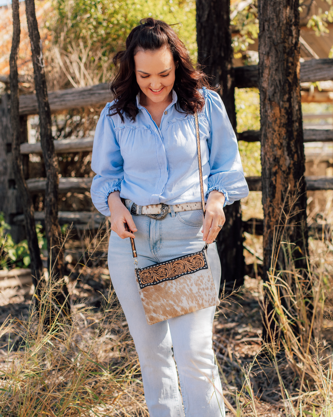 Kimberley Tooled Leather Handbag