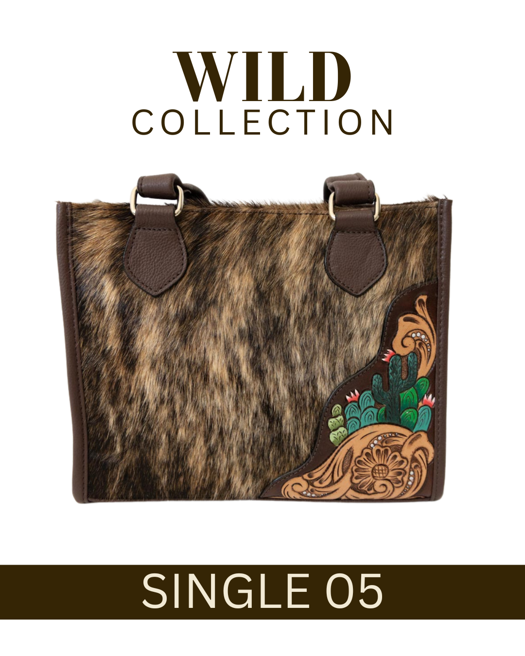 WILD Desert Bloom Cactus Tote Handbag