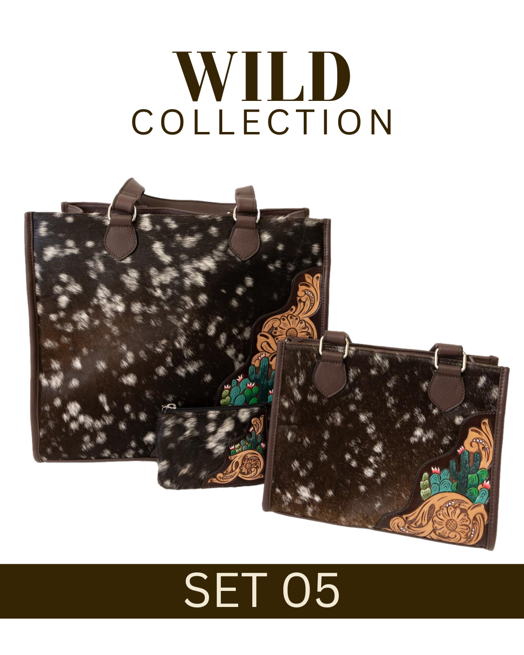 WILD Collection Tooled Leather Bag Sets