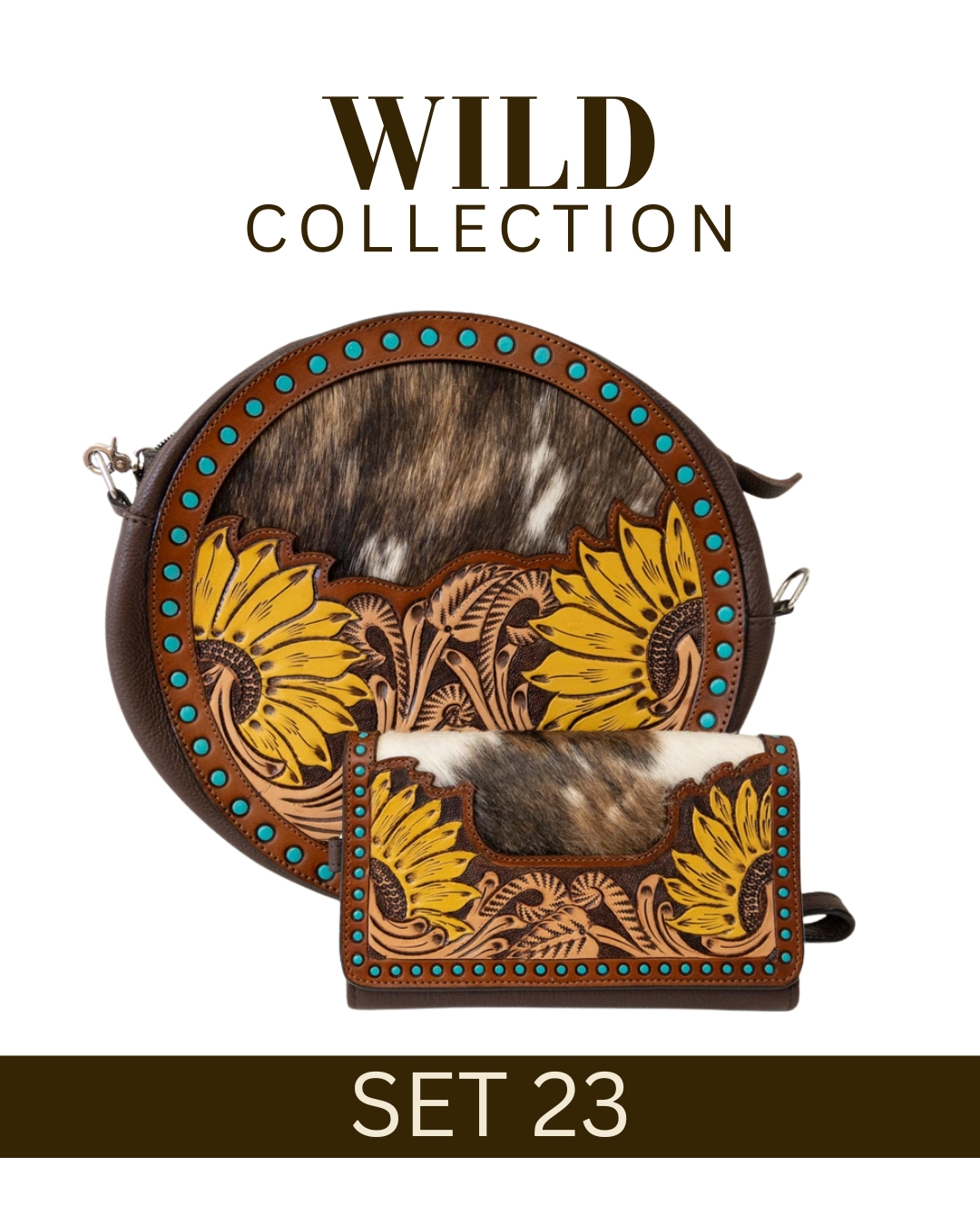 WILD Collection Tooled Leather Bag Sets
