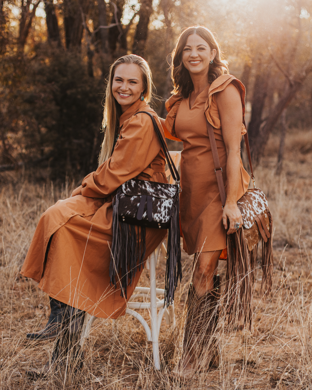 Aria Tassel Cowhide Handbag