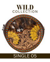 WILD Sienna Sunflower Tooled Handbag