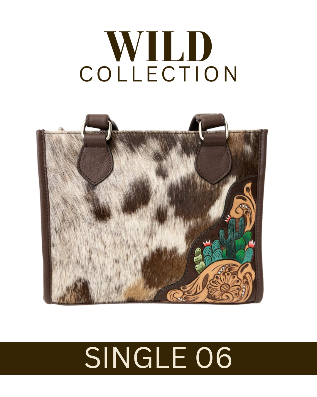 WILD Desert Bloom Cactus Tote Handbag