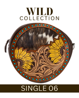 WILD Sienna Sunflower Tooled Handbag