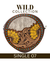 WILD Sienna Sunflower Tooled Handbag