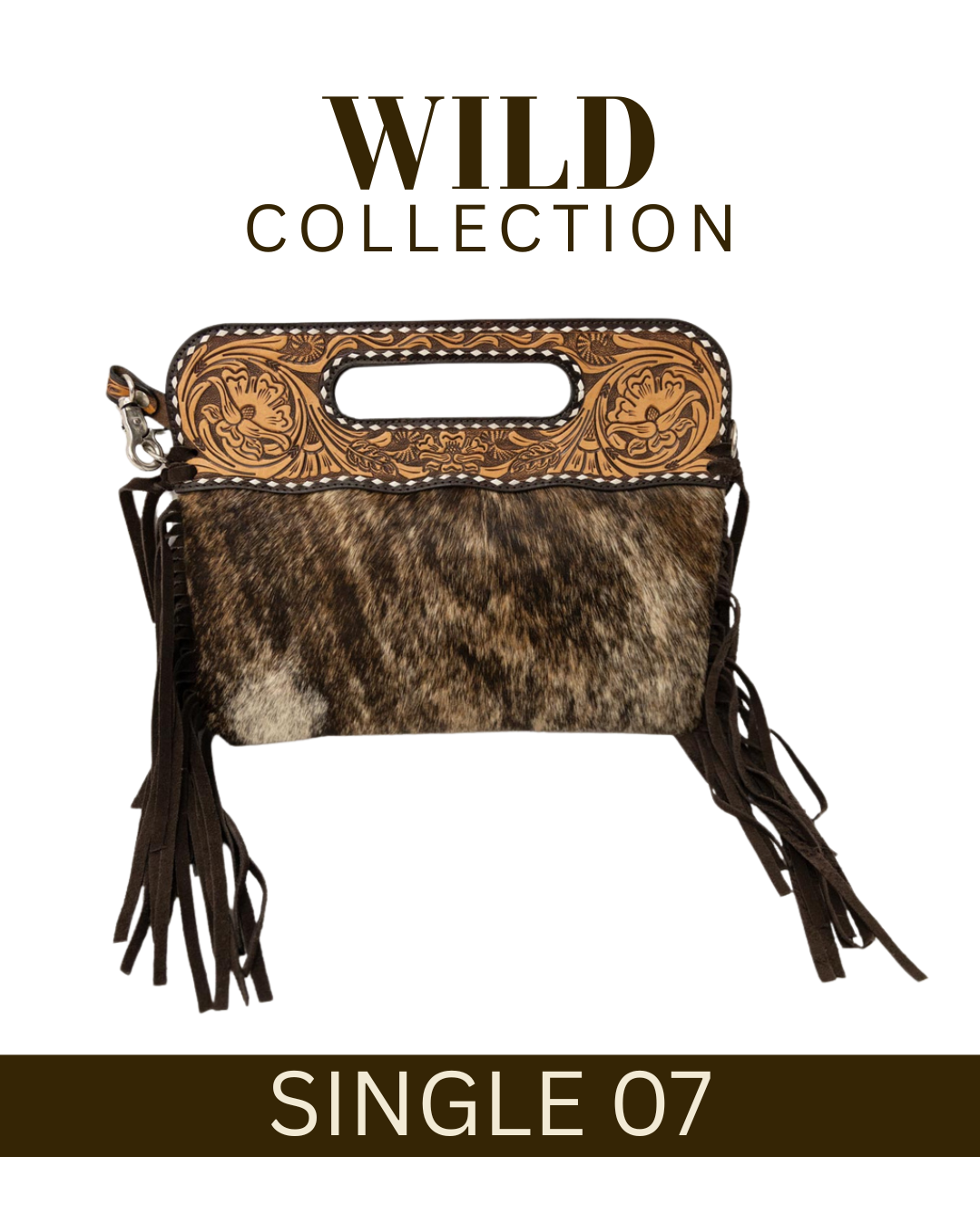 WILD Kimberley Tooled Leather Tassel Handbag