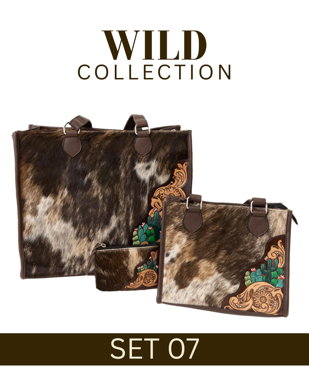 WILD Collection Tooled Leather Bag Sets