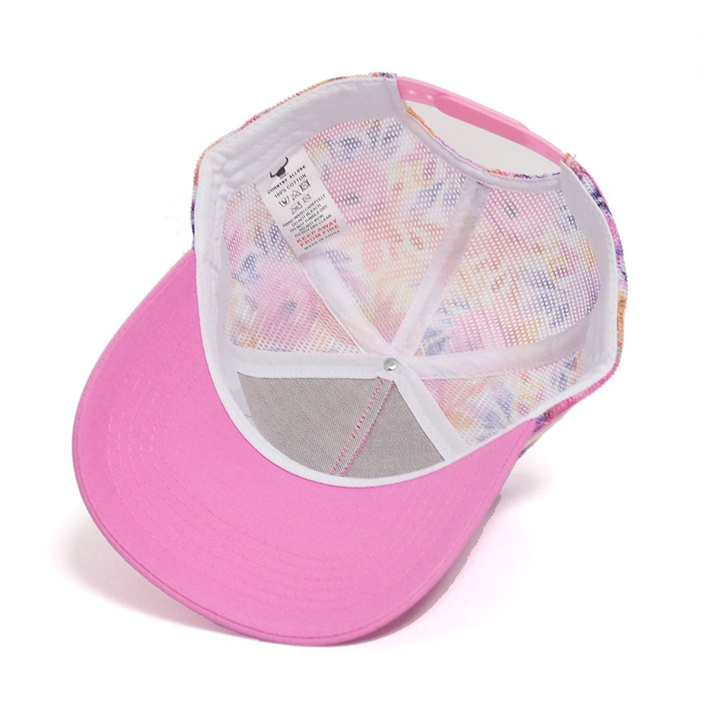 C.A Signature Trucker Cap - Pink