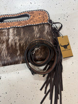 DENI Seconds | Kimberley Tooled Leather Tassel Handbag #3