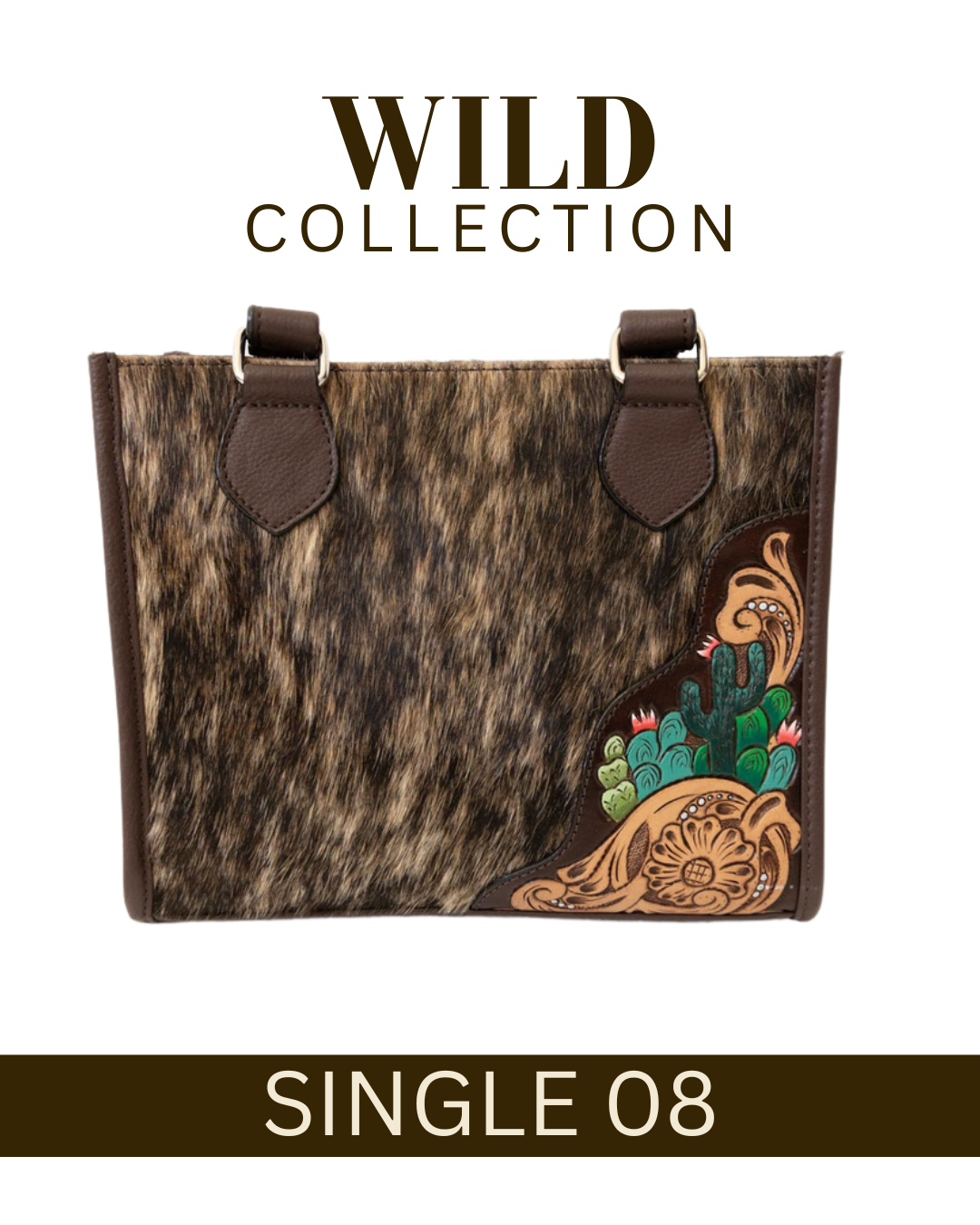 WILD Desert Bloom Cactus Tote Handbag