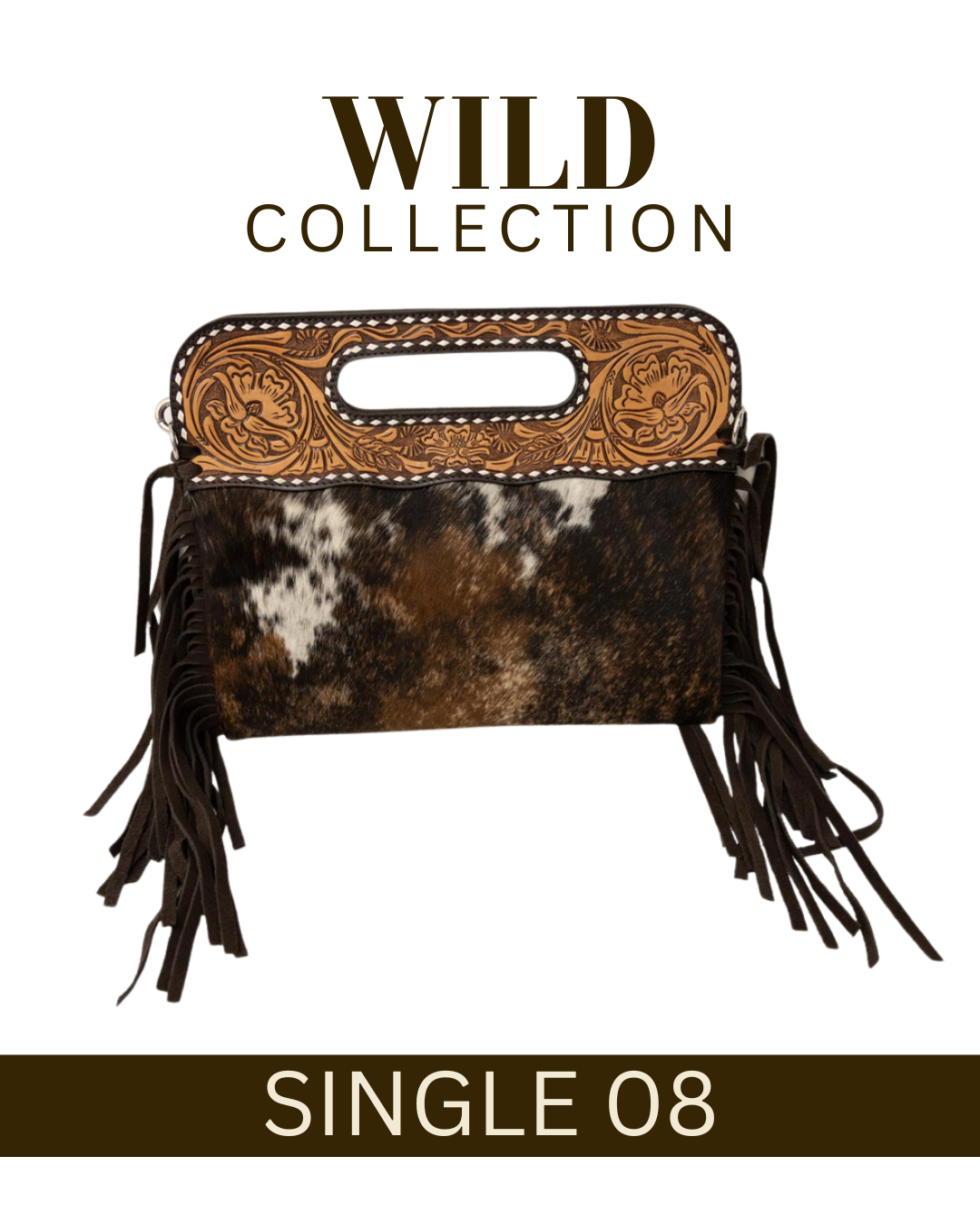 WILD Kimberley Tooled Leather Tassel Handbag
