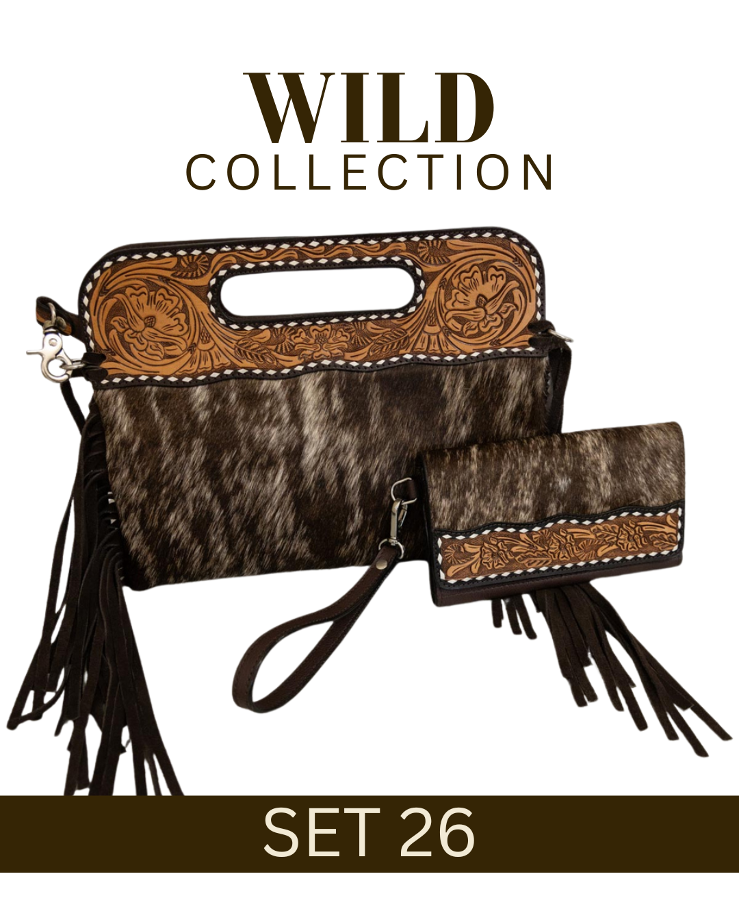 WILD Collection Tooled Leather Bag Sets
