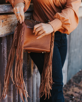 Aria Tassel Cowhide Handbag