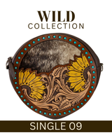 WILD Sienna Sunflower Tooled Handbag