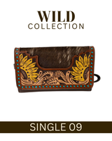 WILD Sienna Sunflower Tooled Purse/Clutch