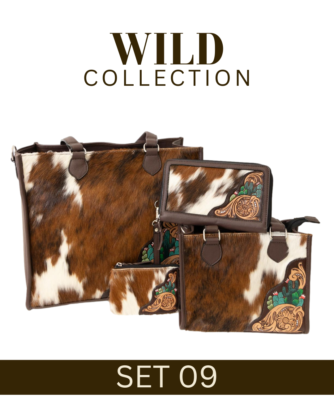 WILD Collection Tooled Leather Bag Sets