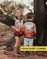 KIDS 4 PACK Premium Arena Fishing Shirt