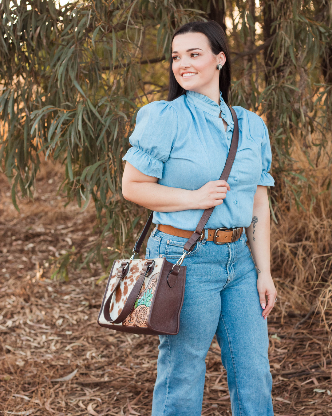 'Desert Bloom' Cactus Tote Handbag PRE ORDER