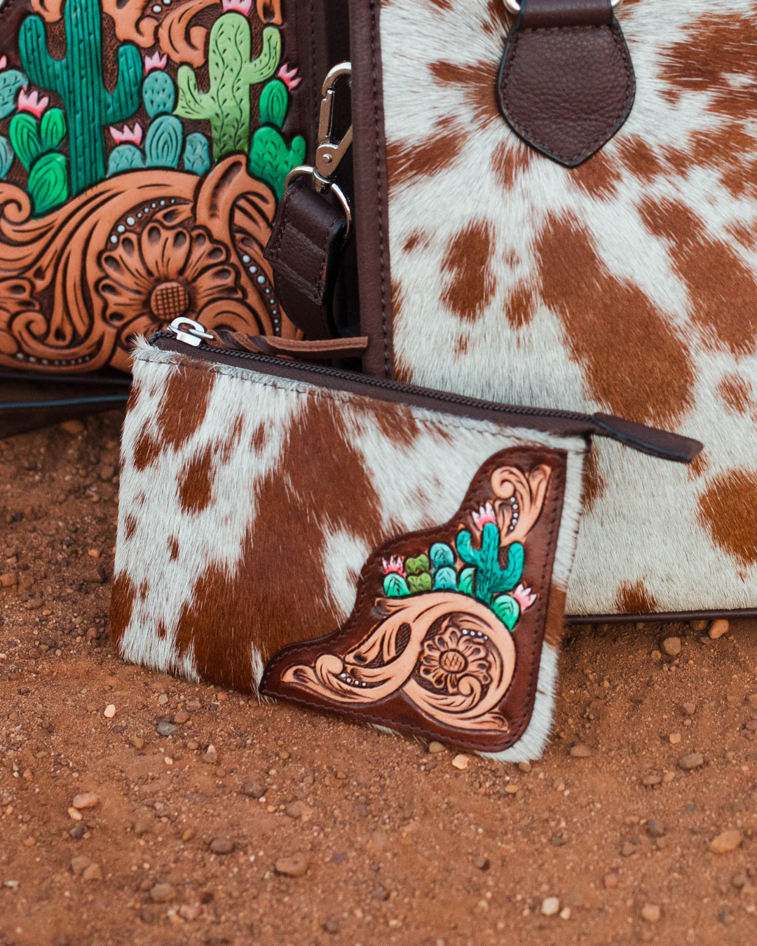 'Desert Bloom' Cactus Coin Purse PRE ORDER