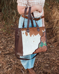 'Desert Bloom' Cactus Tote Laptop Bag - PRE SALE