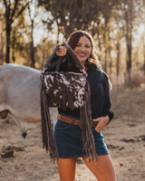 Aria Tassel Cowhide Handbag