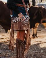 Aria Tassel Cowhide Handbag