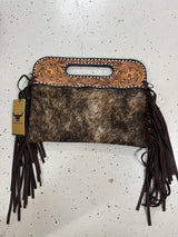 DENI Seconds | Kimberley Tooled Leather Tassel Handbag #7