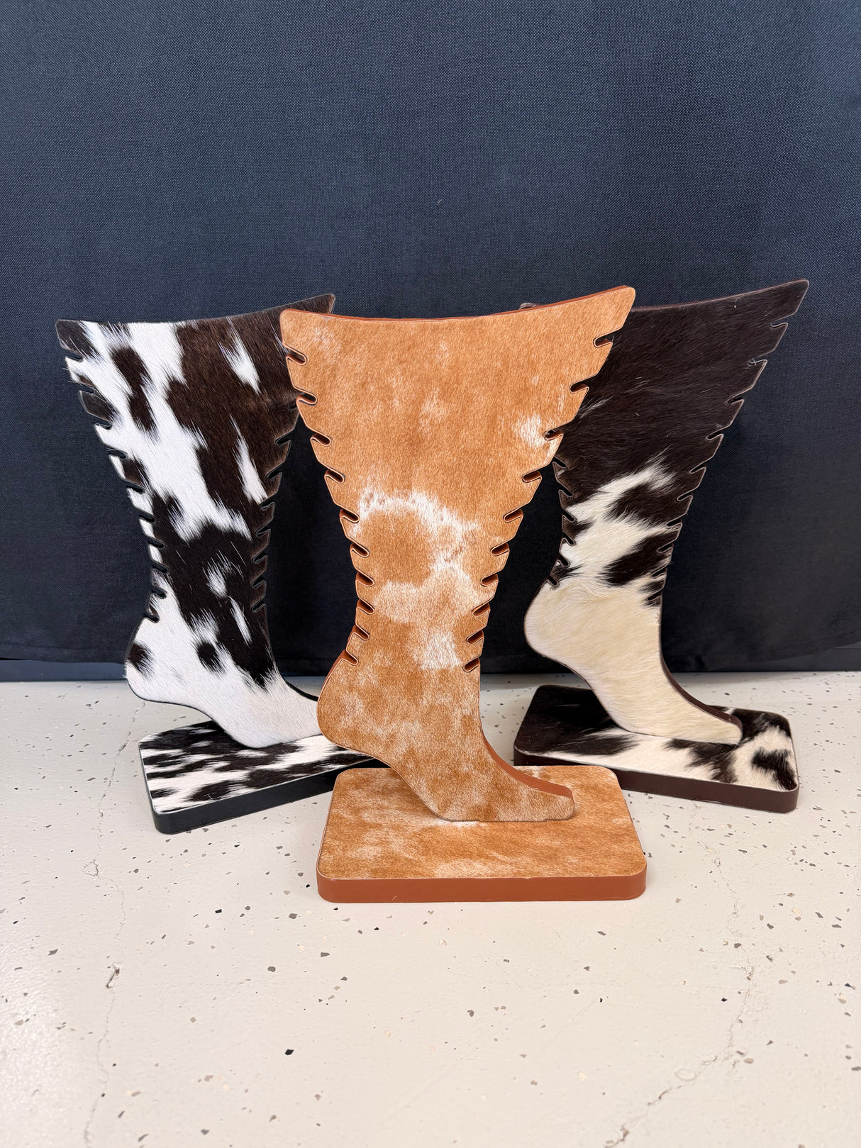 Cowhide Jewellery Stand