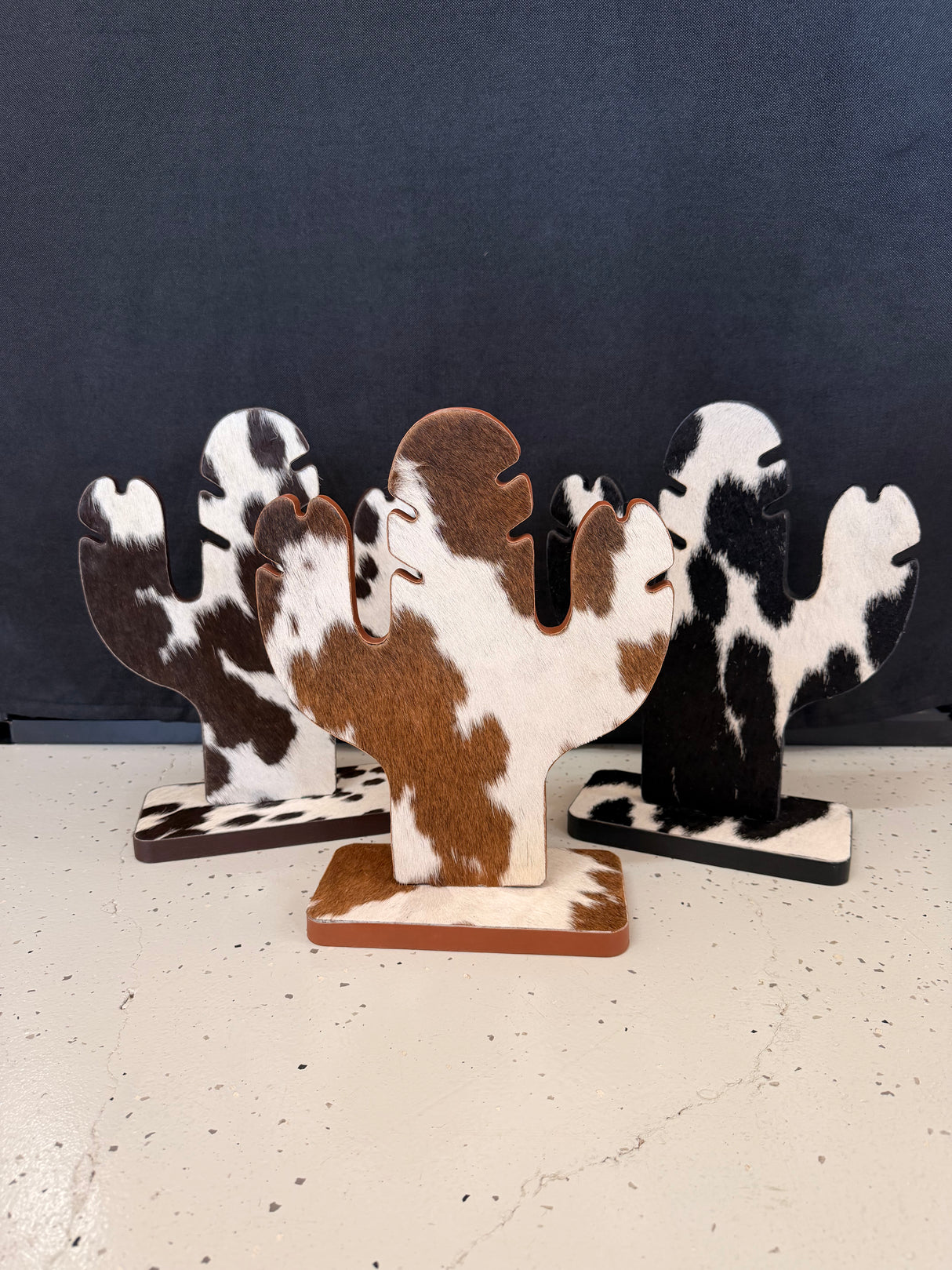 Cowhide Jewellery Stand