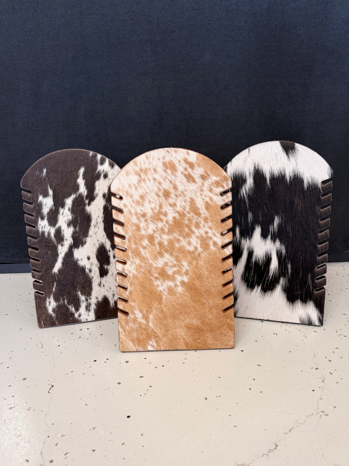 Cowhide Jewellery Stand
