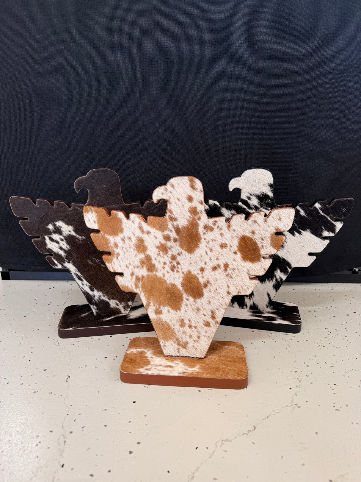 Cowhide Jewellery Stand