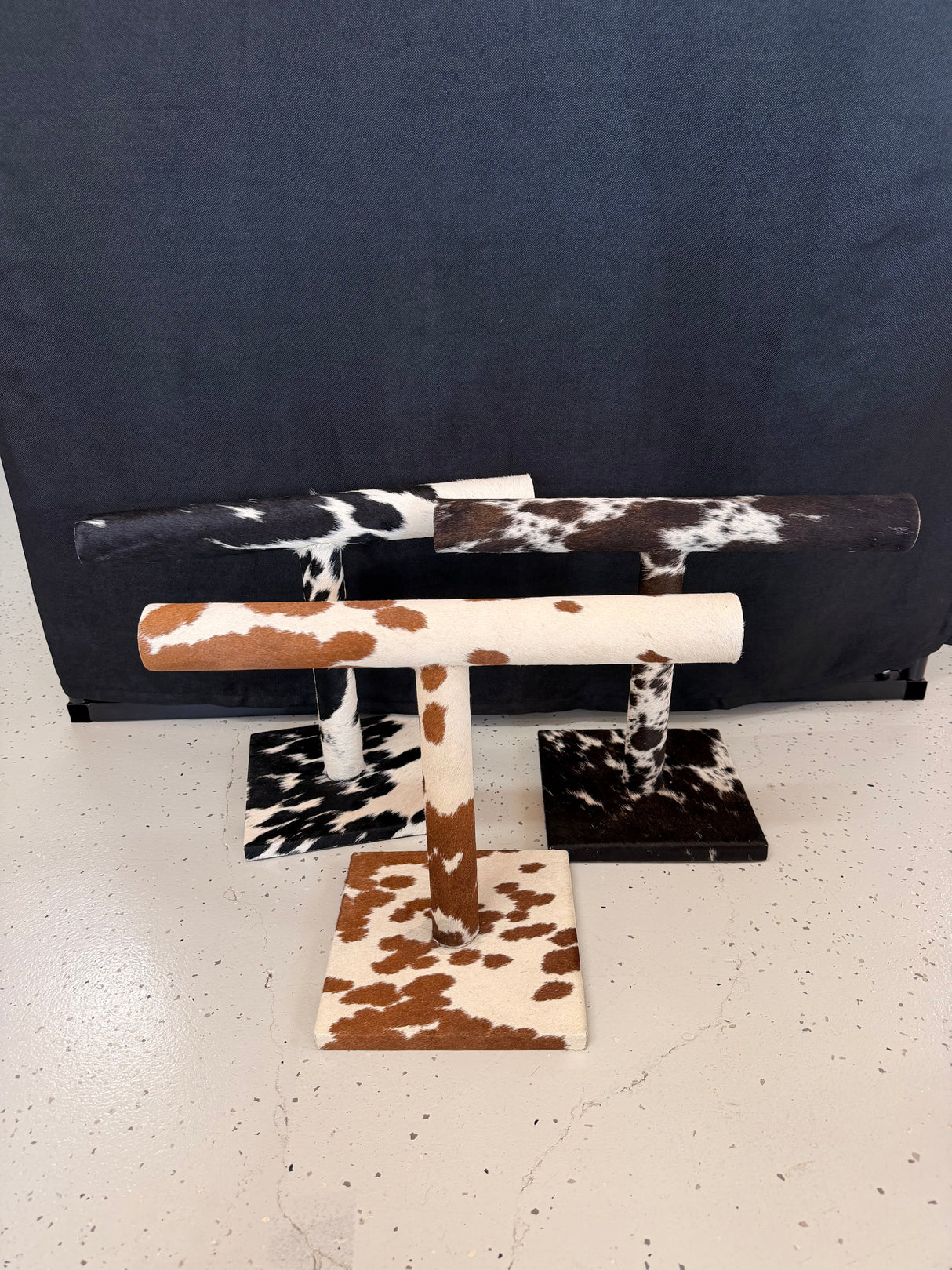 Cowhide Jewellery Stand