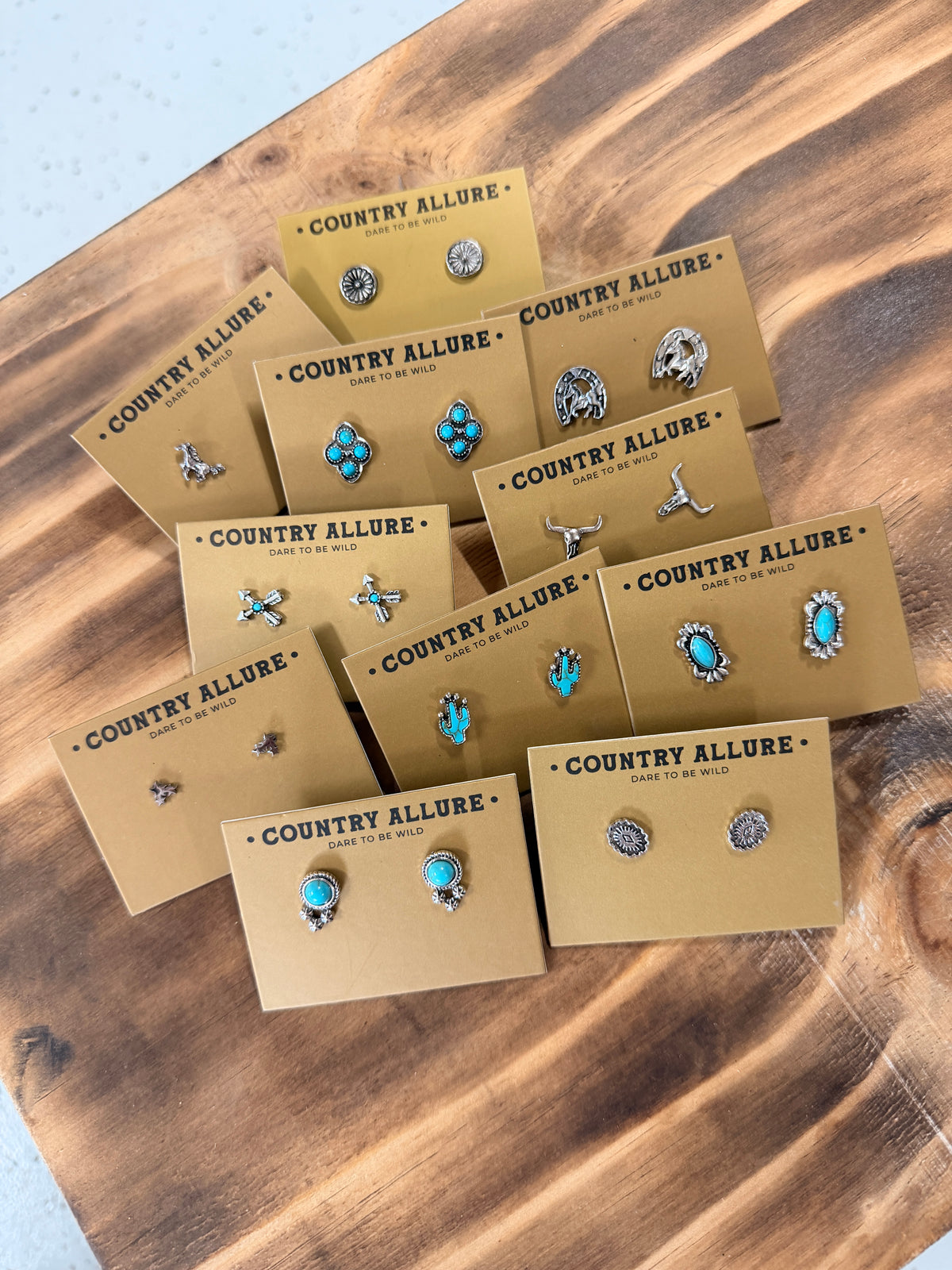 DENI Seconds | Turquoise & Silver Studs - Random Selection