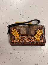 DENI Seconds | Sienna Sunflower Tooled Purse/Clutch #2