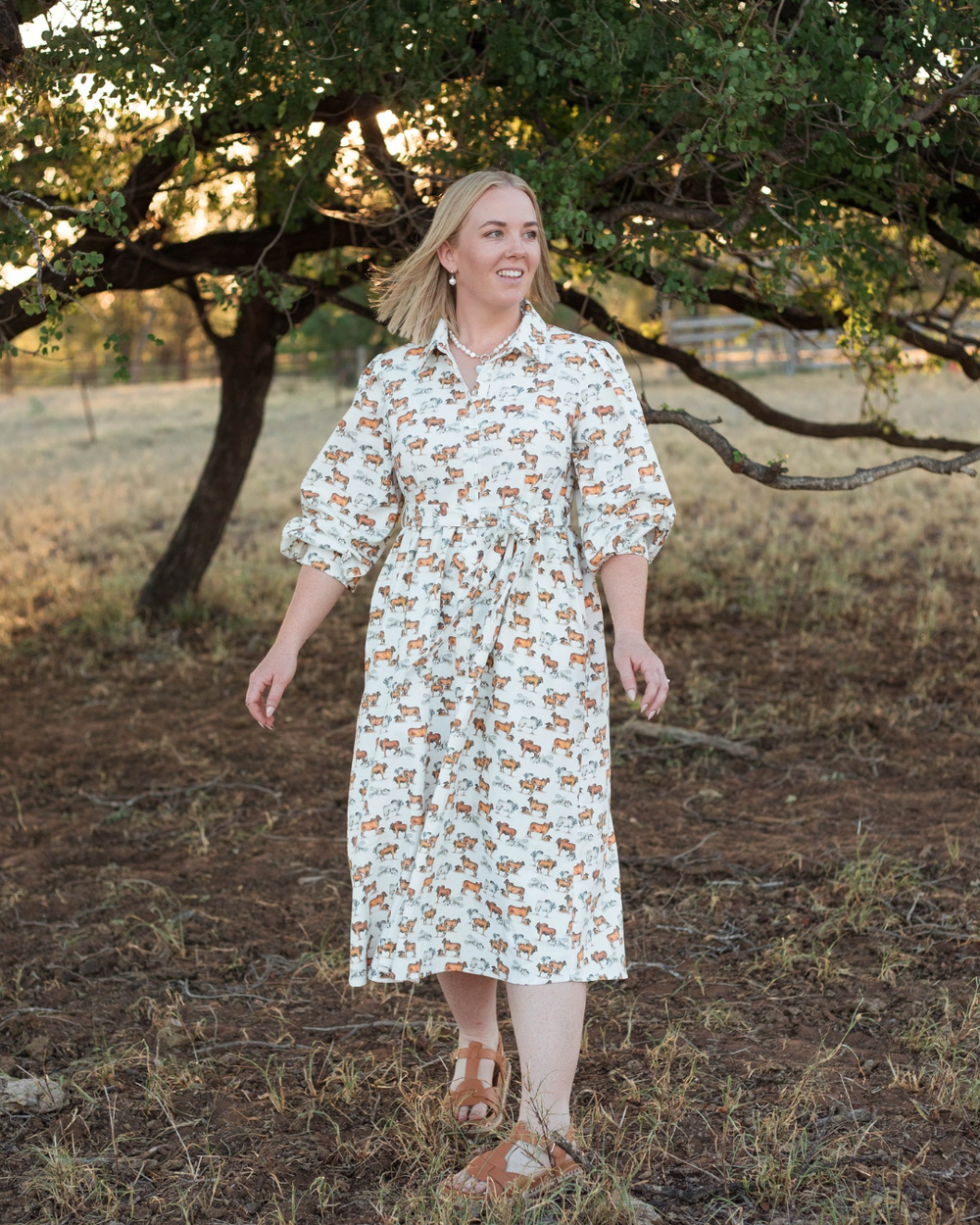 Long Sleeve Dress - Brahman Collection
