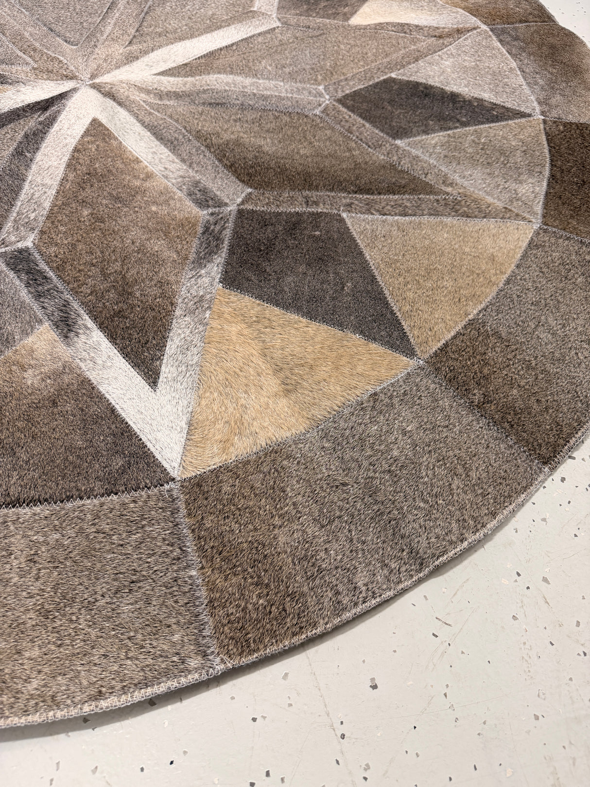 1.6m Round Patchwork Rugs 001