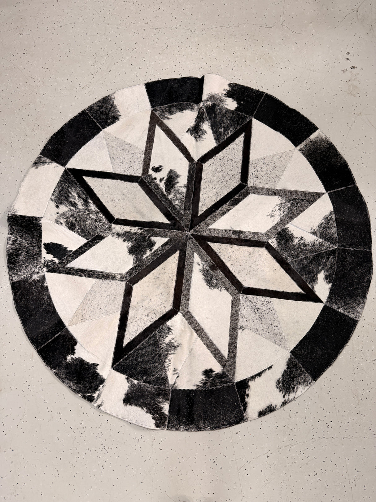 1.6m Round Patchwork Rugs 003