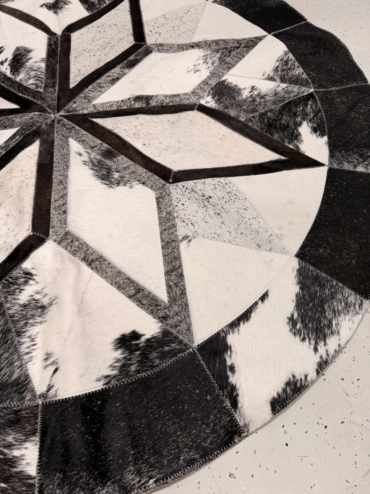 1.6m Round Patchwork Rugs 003