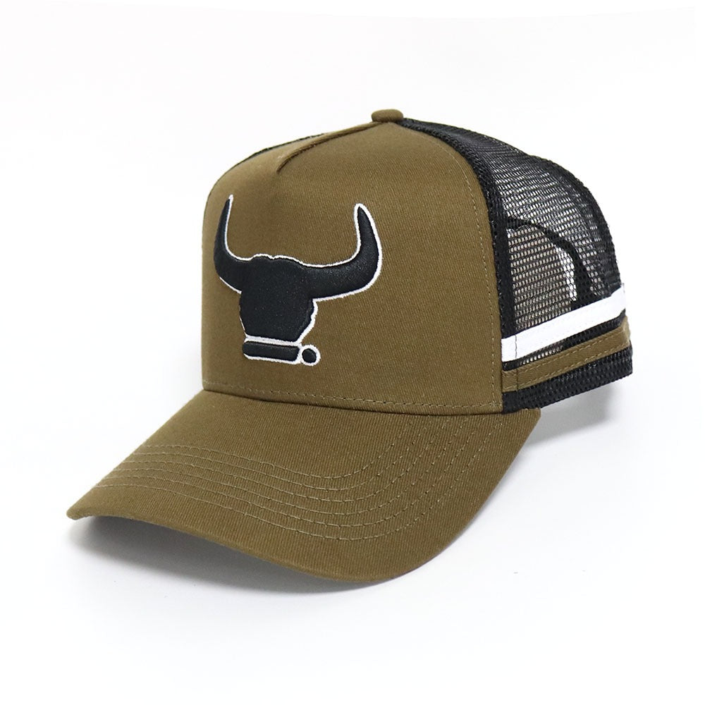 C.A Signature Trucker Cap - Army Green