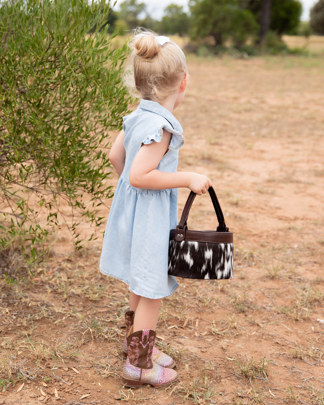 PRE SALE - Cowhide Basket - PRE SALE