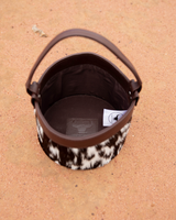 PRE SALE - Cowhide Basket - PRE SALE