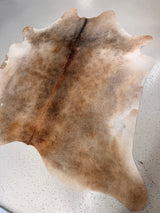 Beige Cowhide Rug, hide #009, 200 x 217cm