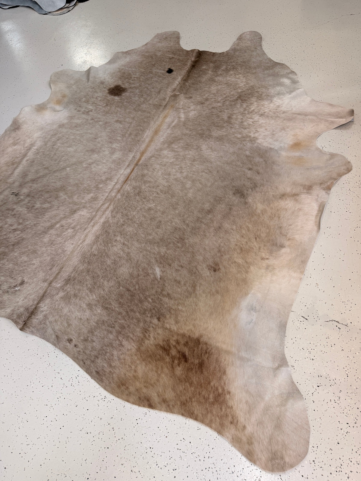 Beige Cowhide Rug, hide #030, 220 x 248cm