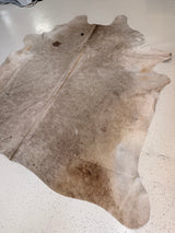 Beige Cowhide Rug, hide #030, 220 x 248cm