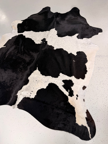 Black and White Cowhide Rug, hide #272, 207 x 236cm