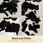 Black and White Cowhide Rug
