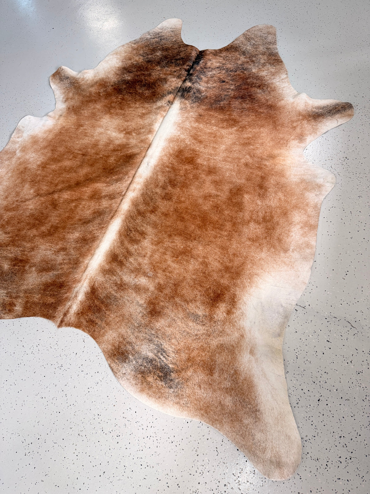 Brindle Cowhide Rug, hide #014, 197 x 217cm