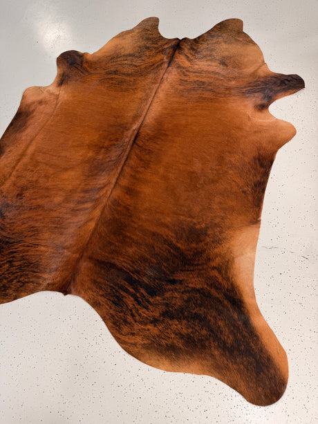 Brindle Cowhide Rug, hide #015, 181 x 220cm